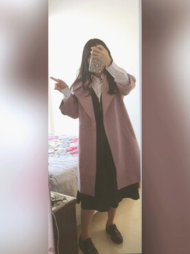 「stradivarius（ストラディバリウス）のアイテム（ワンピース/ドレス）」を使った、吃颗草莓吗-さん（レディース・160cm）の冬コーディネート
