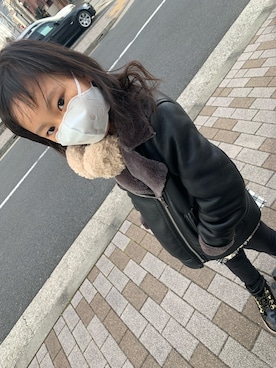 「アイテム（ブーツ）」を使った、ranasena00さん（キッズ・124cm）の冬コーディネート