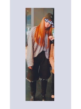 「Y's（ワイズ）のアイテム（ニットキャップ/ビーニー）」を使った、6______6iioさん（レディース・174cm）の冬コーディネート