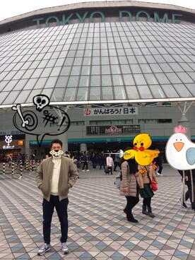 「URBAN RESEARCH（アーバンリサーチ）のアイテム（ニット/セーター、ホワイト系）」を使った、まーくんさん（メンズ・171cm）の冬コーディネート