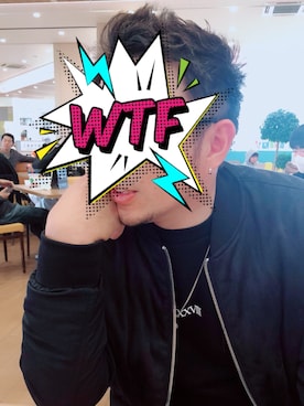 「ZARA（ザラ）のアイテム（MA-1、ブルー系）」を使った、まーくんさん（メンズ・171cm）の春コーディネート