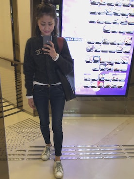 「WEAR」｜「アイテム（その他アウター）」を使った、Rebeccaさん（レディース・160cm）の冬コーディネート