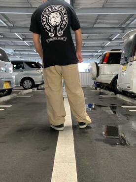 「LONELY/論理（ロンリー）のアイテム（トップス）」を使った、拓毅さん（メンズ・170cm）の夏コーディネート