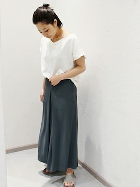 「スカーチョ」｜Yuiさん（レディース・157cm）の夏コーディネート