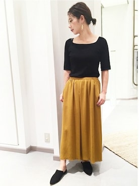 「plage（プラージュ）のアイテム（アクセサリー）」を使った、Yuiさん（レディース・157cm）の秋コーディネート