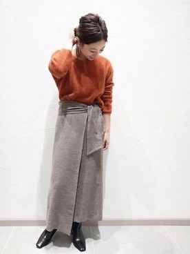 「plage（プラージュ）のアイテム（アクセサリー）」を使った、Yuiさん（レディース・157cm）の秋コーディネート