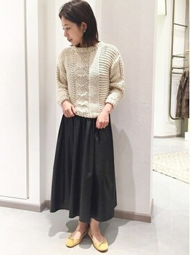 「E.PORSELLI（ポルセッリ）のアイテム」を使った、Yuiさん（レディース・157cm）の秋コーディネート