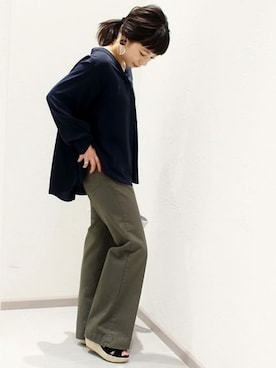 「ブラウスコーデ」｜Yuiさん（レディース・157cm）の春コーディネート