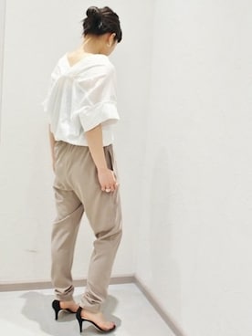 Plage プラージュ の コットンワッシャーサテンブラウス シャツ ブラウス Wear