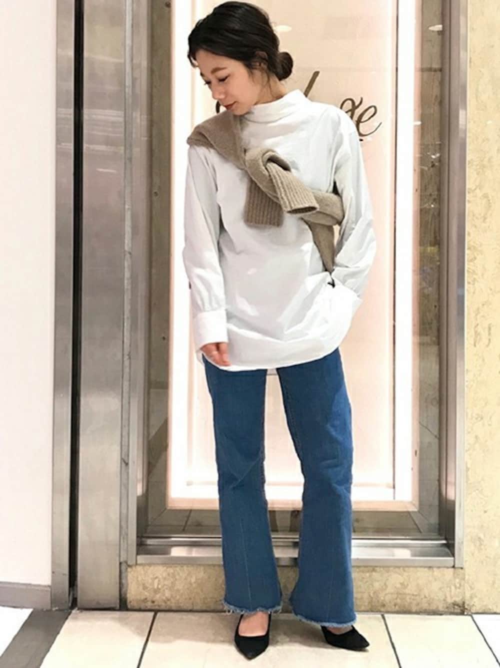 plage（プラージュ）の「スーパーファインウールラグランスリーブ  