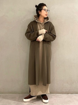 「plage（プラージュ）のアイテム（その他アウター）」を使った、Yuiさん（レディース・157cm）の冬コーディネート