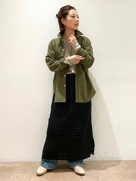 「アイテム（その他シューズ）」を使った、Yuiさん（レディース・157cm）の春コーディネート