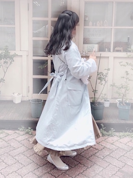 「merry jenny（メリージェニー）のアイテム（バレエシューズ）」を使った、💮さん（レディース・154cm）の夏コーディネート