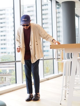 「B:MING by BEAMS」｜佐藤嘉紀さん（メンズ・174cm）の春コーディネート