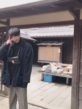 「KNOWLEDGEのアイテム（トップス）」を使った、tsuyoshiさん（メンズ・170cm）の冬コーディネート