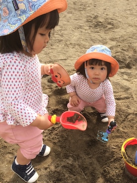 W CHEESE BURGERさん（キッズ・70cm）の夏コーディネート