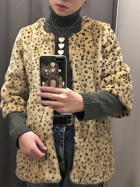 「アイテム（ピアス（両耳用））」を使った、mongさん（レディース・170cm・20代）の冬コーディネート