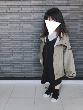 「BRANSHES（ブランシェス）のアイテム（チュニック）」を使った、ra⋆yuさん（キッズ・100cm）の春コーディネート