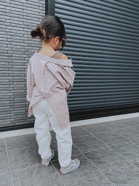 「5歳」｜「アイテム（タンクトップ）」を使った、ra⋆yuさん（キッズ・110cm）の秋コーディネート