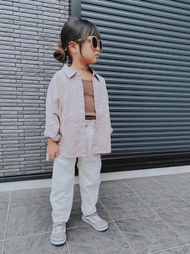「5歳」｜「アイテム（タンクトップ）」を使った、ra⋆yuさん（キッズ・110cm）の秋コーディネート