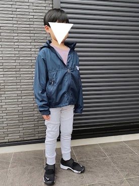 「SHIPS（シップス）のアイテム（その他アウター）」を使った、ra⋆yuさん（キッズ・122cm）の冬コーディネート