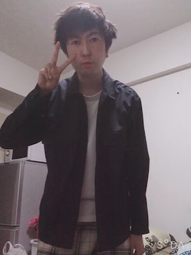 「アイテム（ブルゾン）」を使った、yamazumi takaoさん（メンズ・172cm・30代）の秋コーディネート