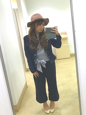 「Guess（ゲス）のアイテム（デニムジャケット）」を使った、ky111さん（レディース・150cm）の春コーディネート