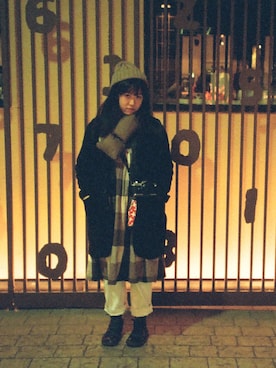 「travel」｜「アイテム（ジャケット/アウター）」を使った、Umi_lymさん（レディース・156cm）の冬コーディネート