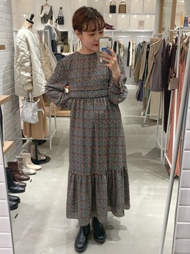 「mystic（ミスティック）のLara Small ball necklece（ネックレス）」を使った、kawamizuさん（レディース・161cm）の秋コーディネート