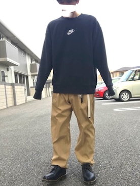 「STUDIOUS（ステュディオス）のアイテム（チノパンツ）」を使った、kazuyaさん（メンズ・167cm）の春コーディネート