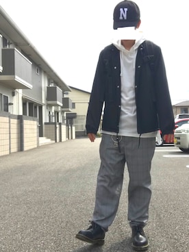 「アイテム（キーケース/キーアクセサリー）」を使った、kazuyaさん（メンズ・167cm）の春コーディネート