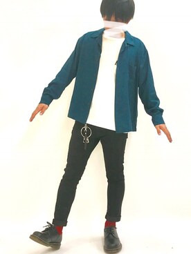 「カラーソックス」｜「アイテム（財布/小物）」を使った、kazuyaさん（メンズ・167cm）の春コーディネート
