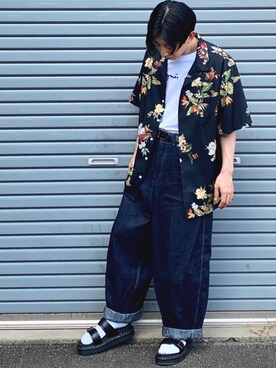 「アロハシャツ」｜kazuyaさん（メンズ・167cm）の夏コーディネート