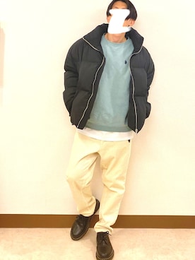 「G.O.C（ジーオーシー）のアイテム（ダウンジャケット/コート）」を使った、kazuyaさん（メンズ・167cm）の冬コーディネート