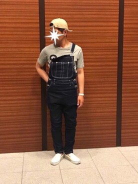 「Burner（バーナー）のアイテム（サロペット/オーバーオール）」を使った、TORUさん（メンズ・167cm）の夏コーディネート