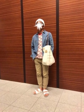 「MELLOW（メロー）のアイテム」を使った、TORUさん（メンズ・167cm）の秋コーディネート