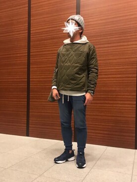 「FIDELITY（フィデリティ）のアイテム（帽子）」を使った、TORUさん（メンズ・167cm）の冬コーディネート