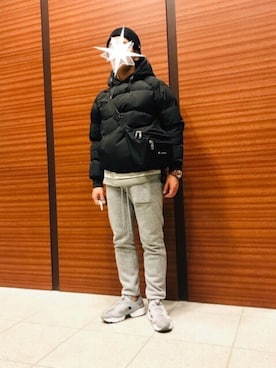 「neos（ネオス）のアイテム（その他アウター）」を使った、TORUさん（メンズ・167cm）の冬コーディネート