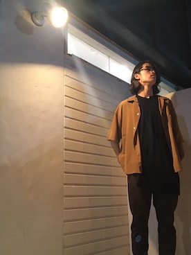「lot holon（ロットホロン）のアイテム（スラックス）」を使った、RYOTA KATAYAMAさん（メンズ・176cm）の夏コーディネート
