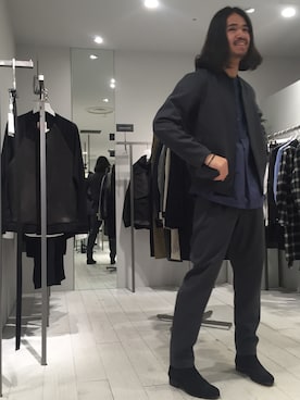 「ITTY BITTY（イッティービッティー）のアイテム（ジャケット/アウター）」を使った、RYOTA KATAYAMAさん（メンズ・176cm）の夏コーディネート
