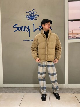 「URBAN RESEARCH Sonny Label（アーバンリサーチサニーレーベル）のアイテム（ダウンジャケット/コート）」を使った、マルヤマ　さん（メンズ・171cm）の冬コーディネート