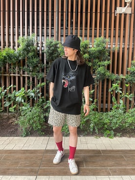 「URBAN RESEARCH Sonny Label（アーバンリサーチサニーレーベル）のアイテム（帽子）」を使った、マルヤマ　さん（メンズ・171cm）の夏コーディネート