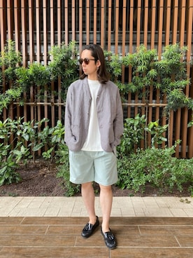 「URBAN RESEARCH Sonny Label（アーバンリサーチサニーレーベル）のアイテム（その他アウター）」を使った、マルヤマ　さん（メンズ・171cm）の夏コーディネート