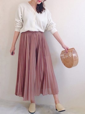 「NETSTAR（ネットスター）のアイテム」を使った、makiさん（レディース・170cm）の春コーディネート