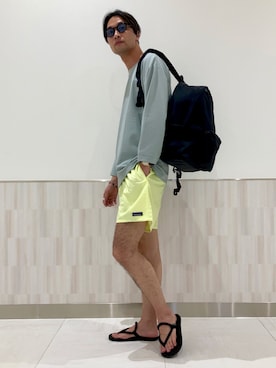 「WILD THINGS（ワイルドシングス）のアイテム（バッグ）」を使った、オオサコゲンキさん（メンズ・183cm）の春コーディネート