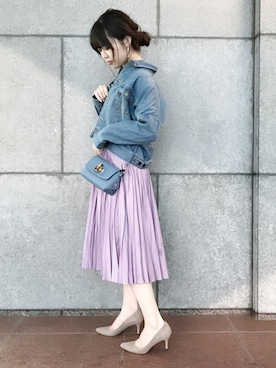 「URBAN RESEARCH ROSSO WOMEN（アーバンリサーチ　ロッソ）のアイテム（ジャケット/アウター）」を使った、ヤマサキナナさん（レディース・160cm）の春コーディネート
