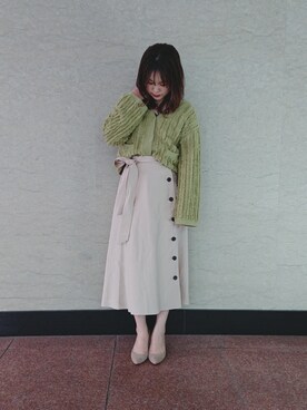 ヤマサキナナさん（レディース・160cm）の冬コーディネート