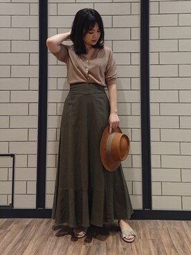 「平成最後のWEARISTAセンバツ」｜「アイテム（サンダル）」を使った、ヤマサキナナさん（レディース・160cm）の春コーディネート