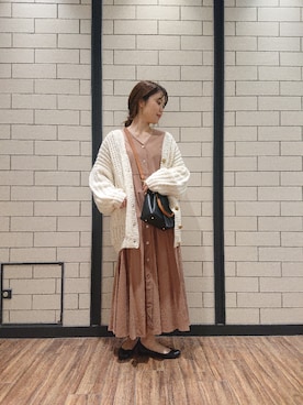 ヤマサキナナさん（レディース・160cm）の冬コーディネート