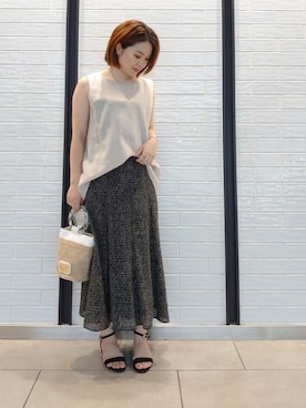 ヤマサキナナさん（レディース・160cm）の夏コーディネート